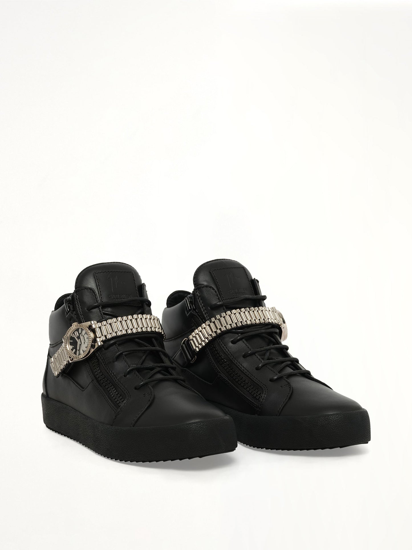GIUSEPPE ZANOTTI Vernice Vague Sneaker (Black)