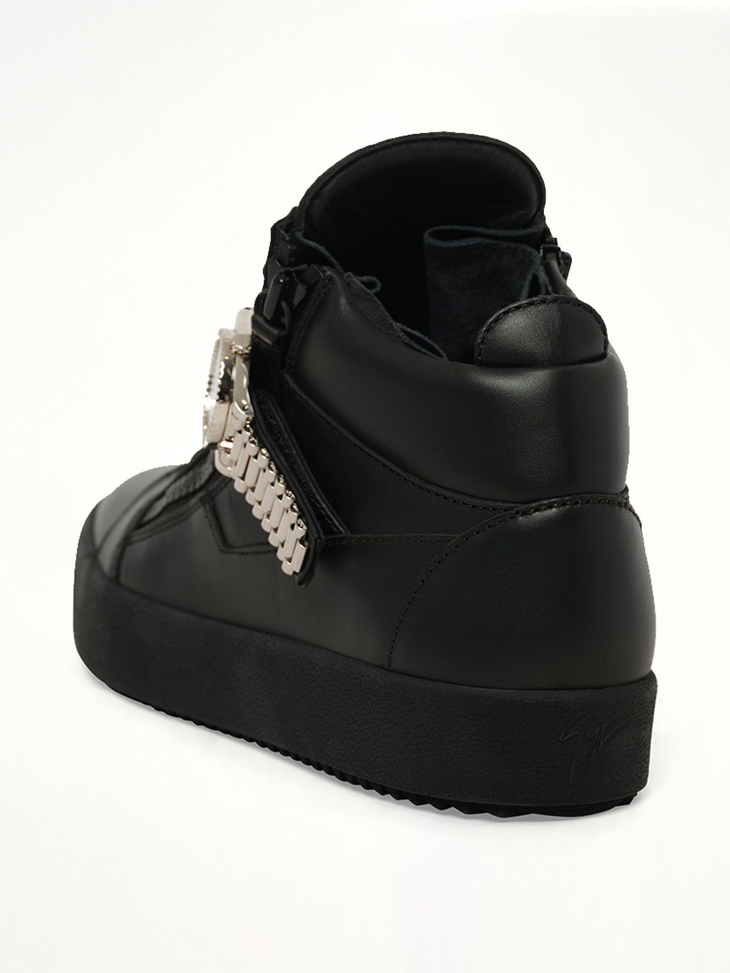 GIUSEPPE ZANOTTI Vernice Vague Sneaker (Black)