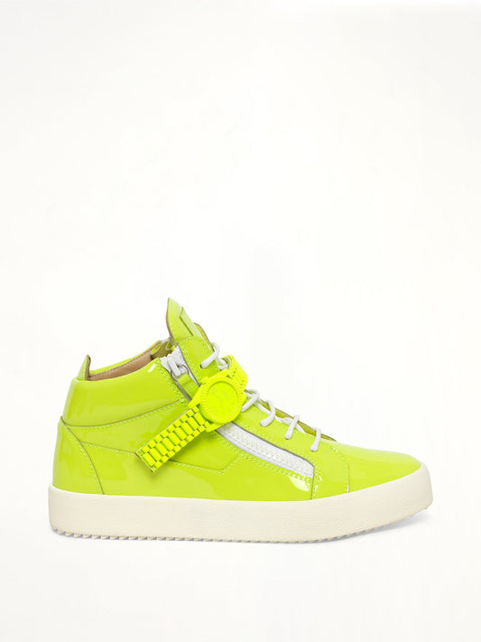 Image of Sneakers. Product name - Vernice Vague Sneaker in Citron colour by brand - GIUSEPPE ZANOTTI