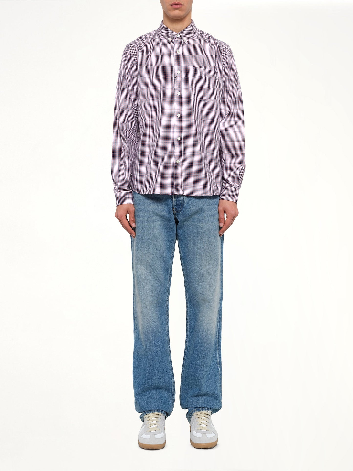 MIX Button Down Shirt (Burg/Navy)