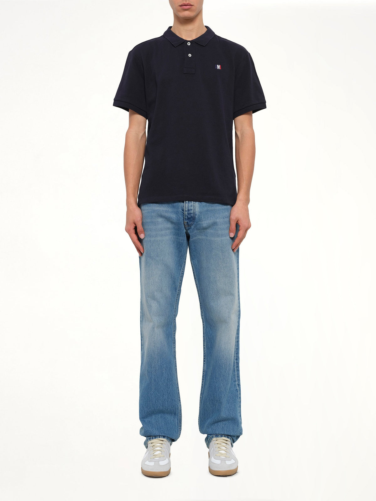 MIX Buttoned Polo (Navy)