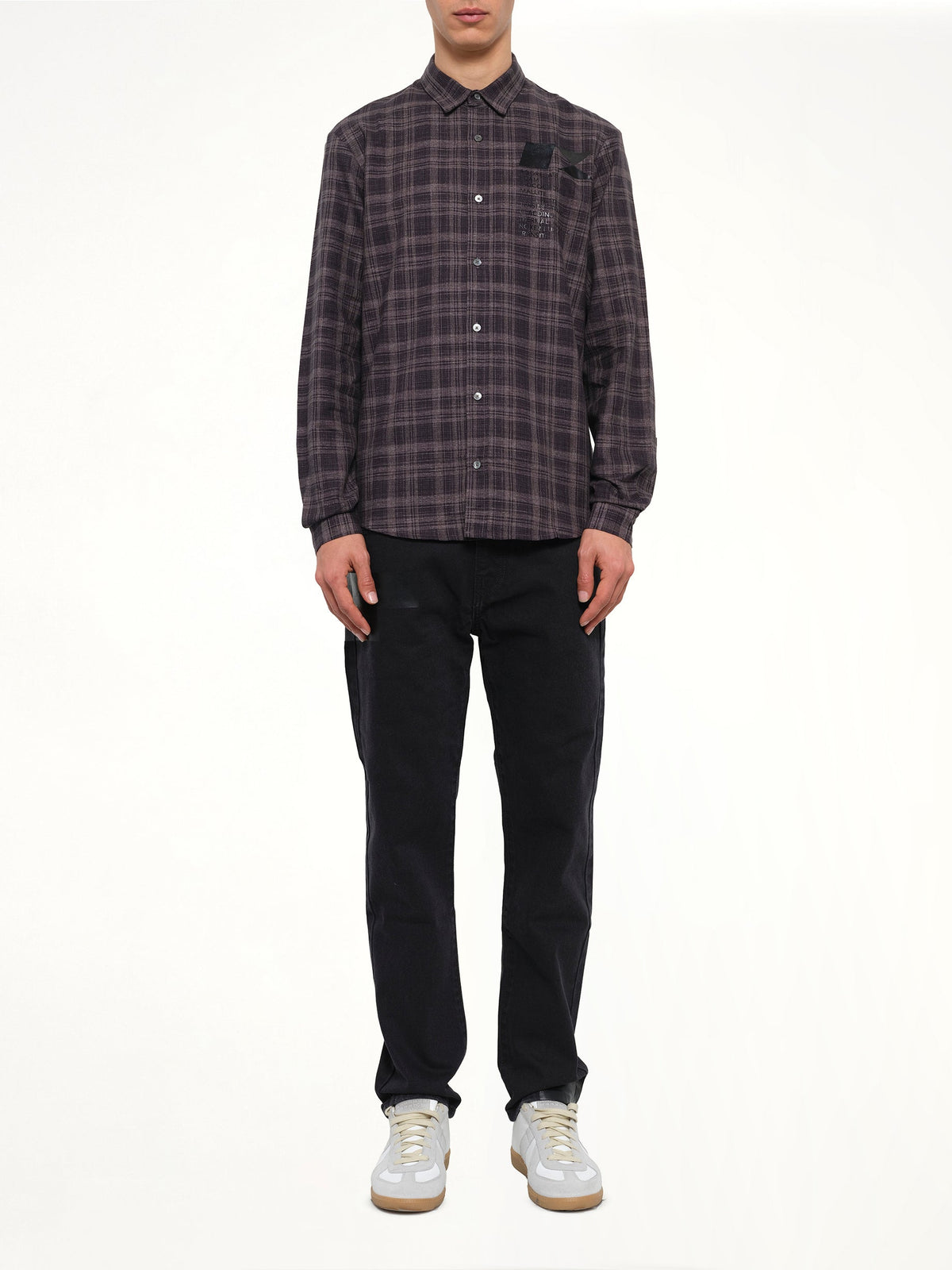 MCQ Check Flannel Shirt (Grey)