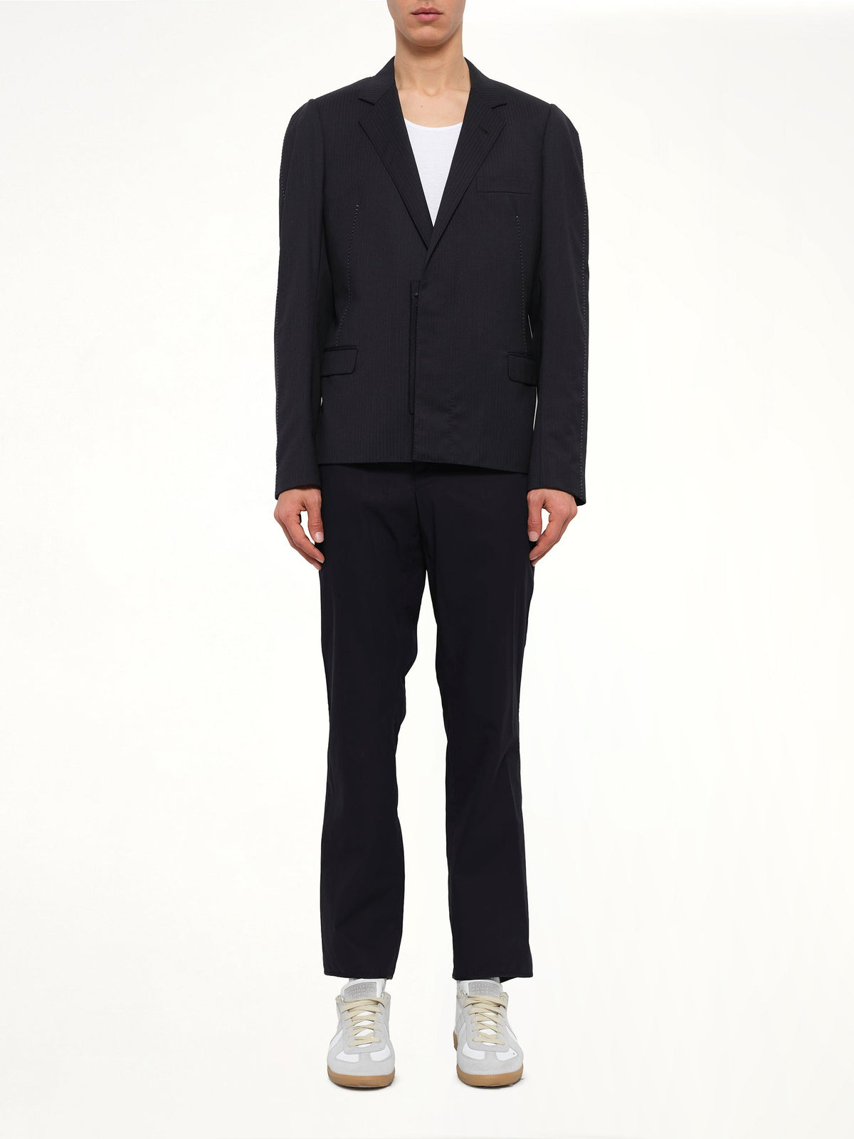 LANVIN Jacket with Displaced Lapel (Black)