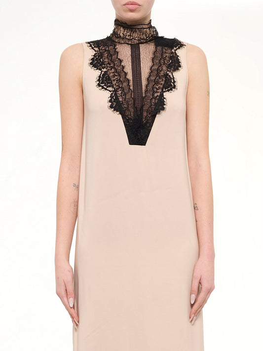 Image of Dresses. Product name - Long Dress in Blush colour by brand - LANVIN