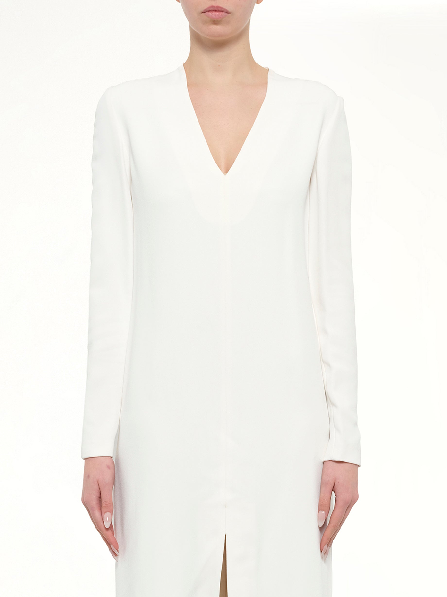 Image of Dresses. Product name - Long Dress in White colour by brand - LANVIN