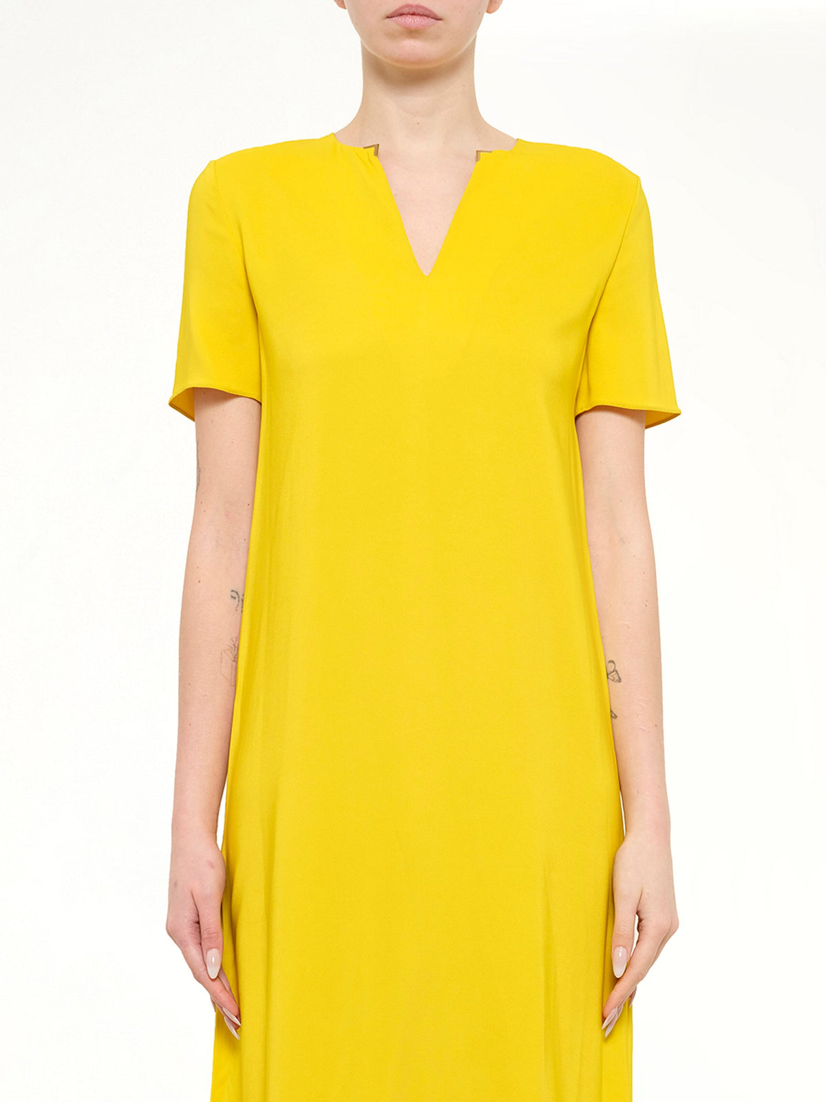 Image of Dresses. Product name - Long Dress in Sun colour by brand - LANVIN