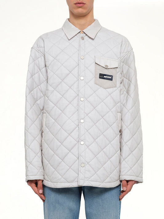 Image of Shirts. Product name - Quilted Shirt in Grey colour by brand - EGONLAB