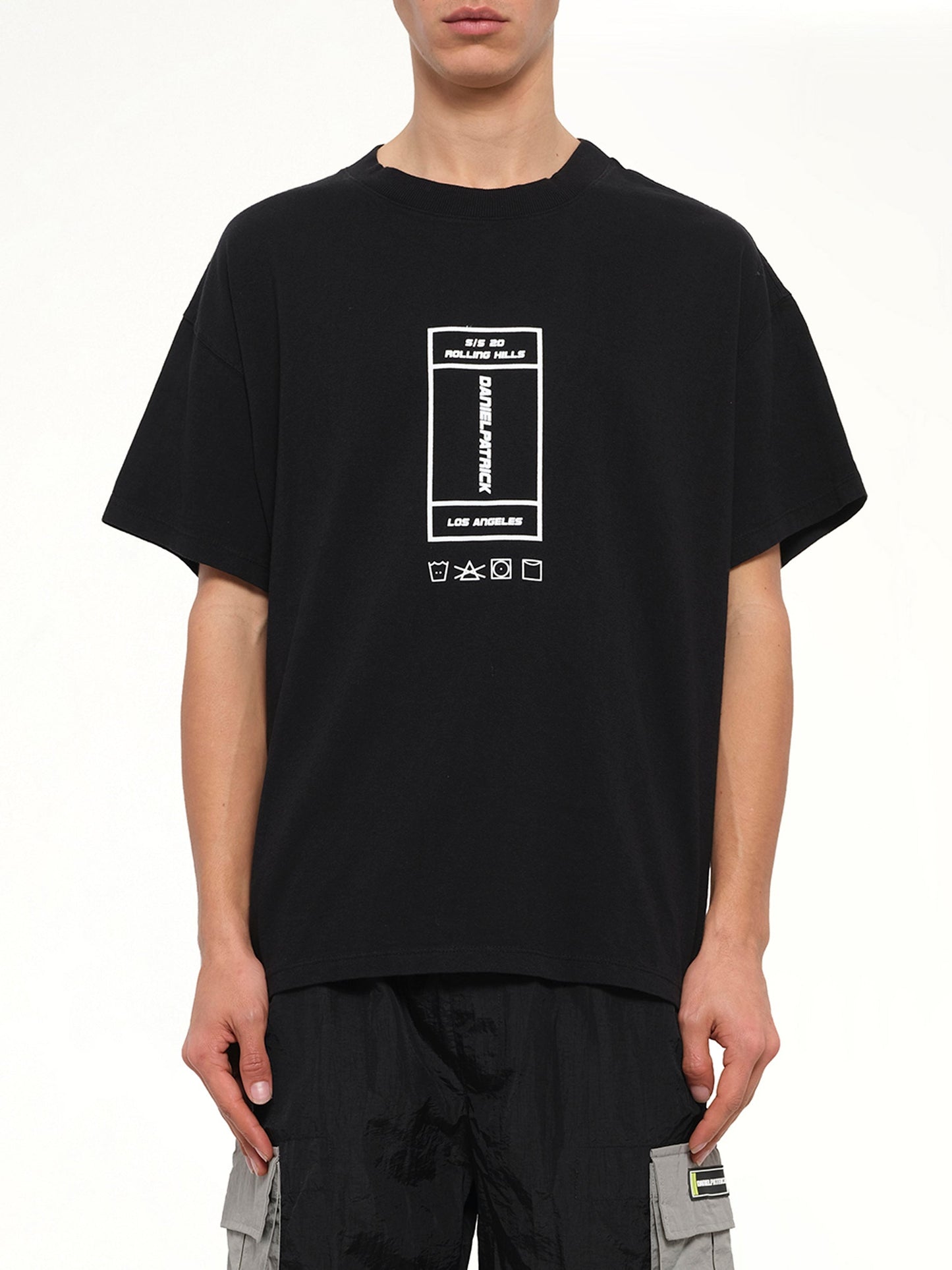 Image of T-Shirts. Product name - Rolling Hills T-Shirt in Black colour by brand - DANIEL PATRICK