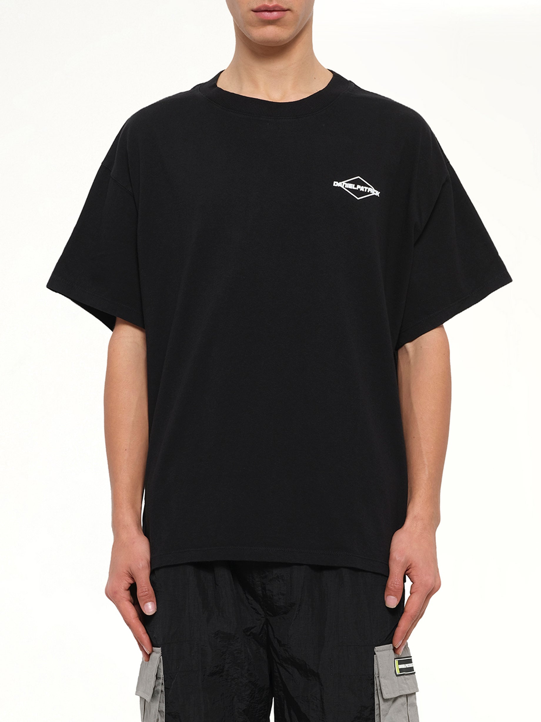Image of T-Shirts. Product name - Take Care T-Shirt in Black colour by brand - DANIEL PATRICK