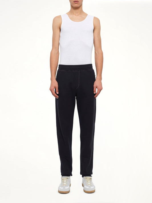 LANVIN Tech Jersey Slim Pants (Navy)