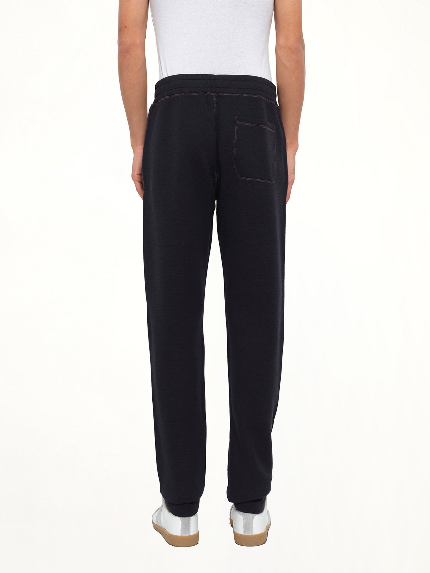LANVIN Tech Jersey Slim Pants (Navy)