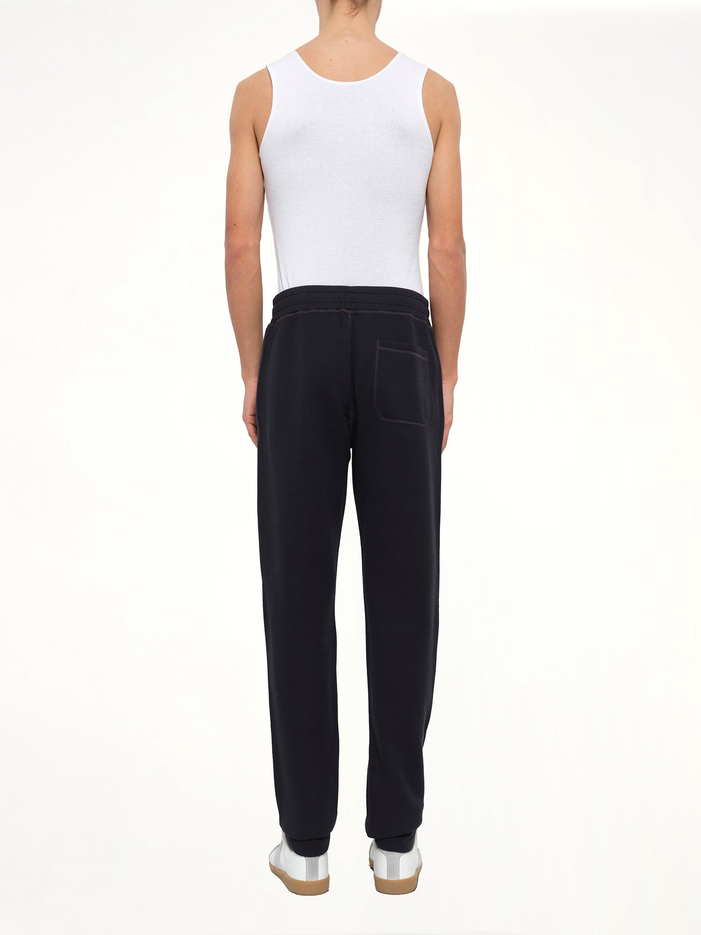LANVIN Tech Jersey Slim Pants (Navy)