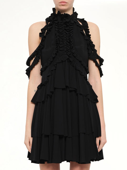 Image of Dresses. Product name - Alexander McQueen Dress in Black colour by brand - ALEXANDER MCQUEEN