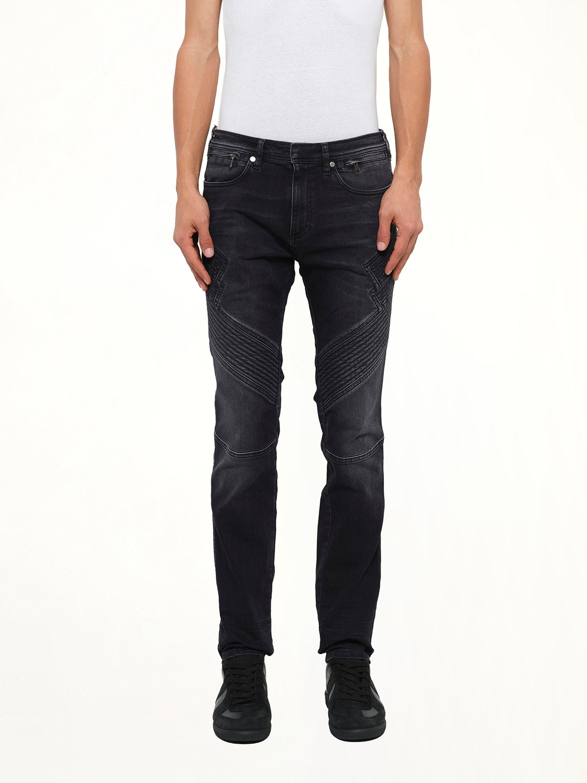 Image of Jeans. Product name - Denim Jeans in Denim colour by brand - NEIL BARRETT