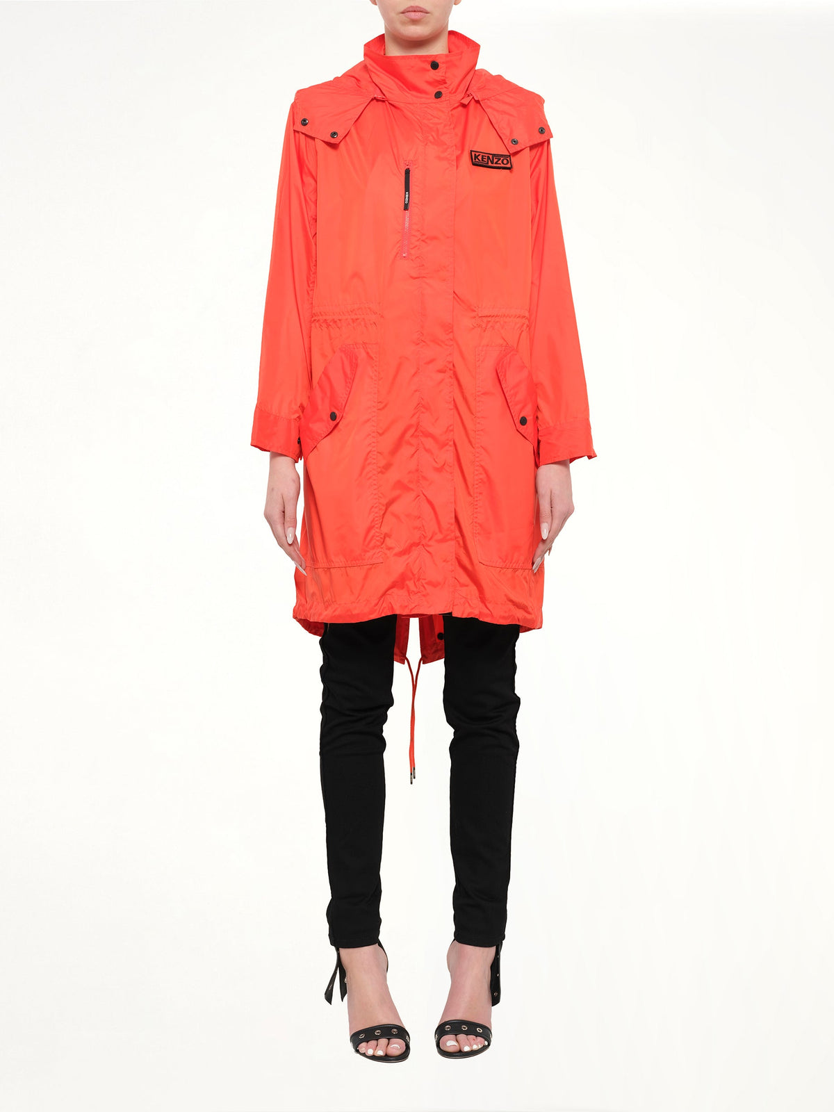 KENZO Hooded Raincoat (Red)