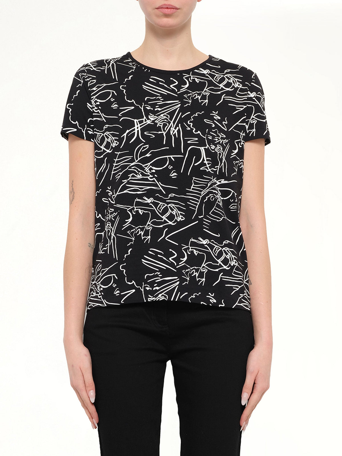 Image of T-Shirts. Product name - Kenzo Knit T-Shirt in Black colour by brand - KENZO
