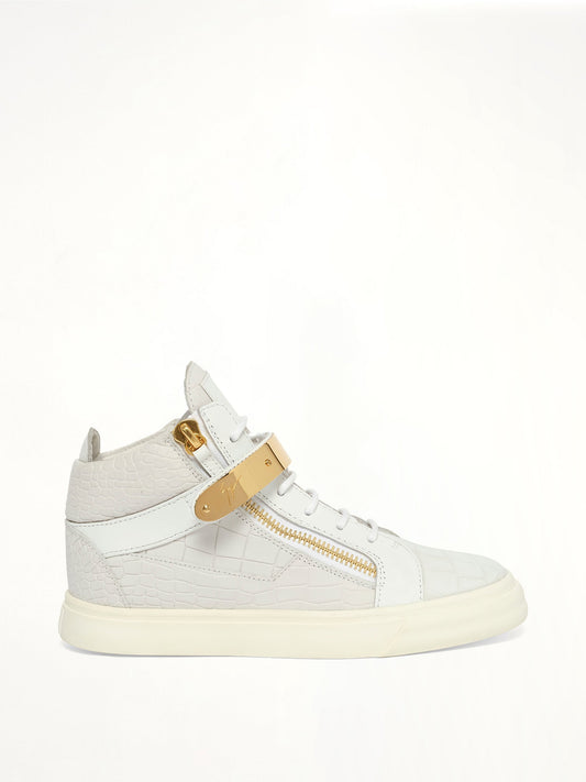 Image of Sneakers. Product name - Giuseppe Zanotti Ringo Bianco Sneaker Rs6057 in 4 colour by brand - GIUSEPPE ZANOTTI