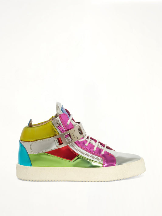 Image of Sneakers. Product name - Giuseppe Zanotti Shooting Argento Rm7086 003 in 4 colour by brand - GIUSEPPE ZANOTTI