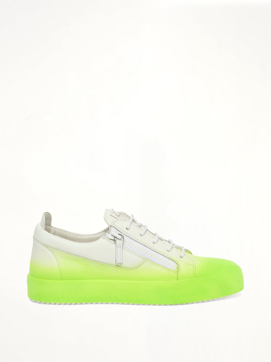 Image of Sneakers. Product name - Giuseppe Zanotti Smuggy Sneakers in White colour by brand - GIUSEPPE ZANOTTI