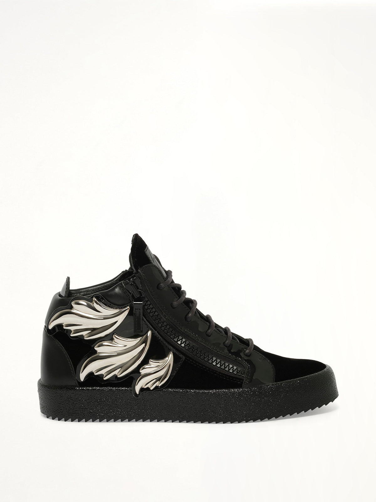 Image of Sneakers. Product name - Veronica Nero Sneaker in Black colour by brand - GIUSEPPE ZANOTTI