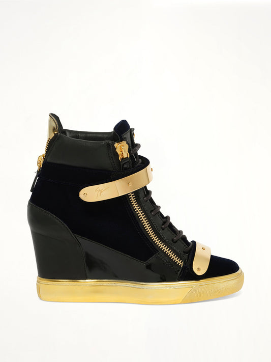 Image of Sneakers. Product name - Veronica Sneaker in Navy colour by brand - GIUSEPPE ZANOTTI