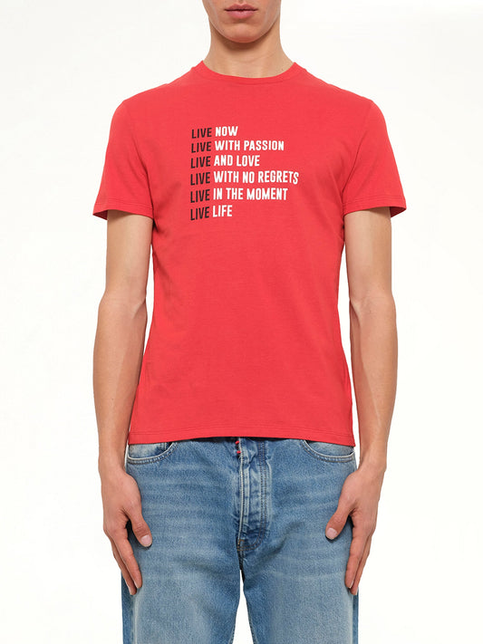 Image of T-Shirts. Product name - Neil Barrett T-Shirts in Red colour by brand - NEIL BARRETT