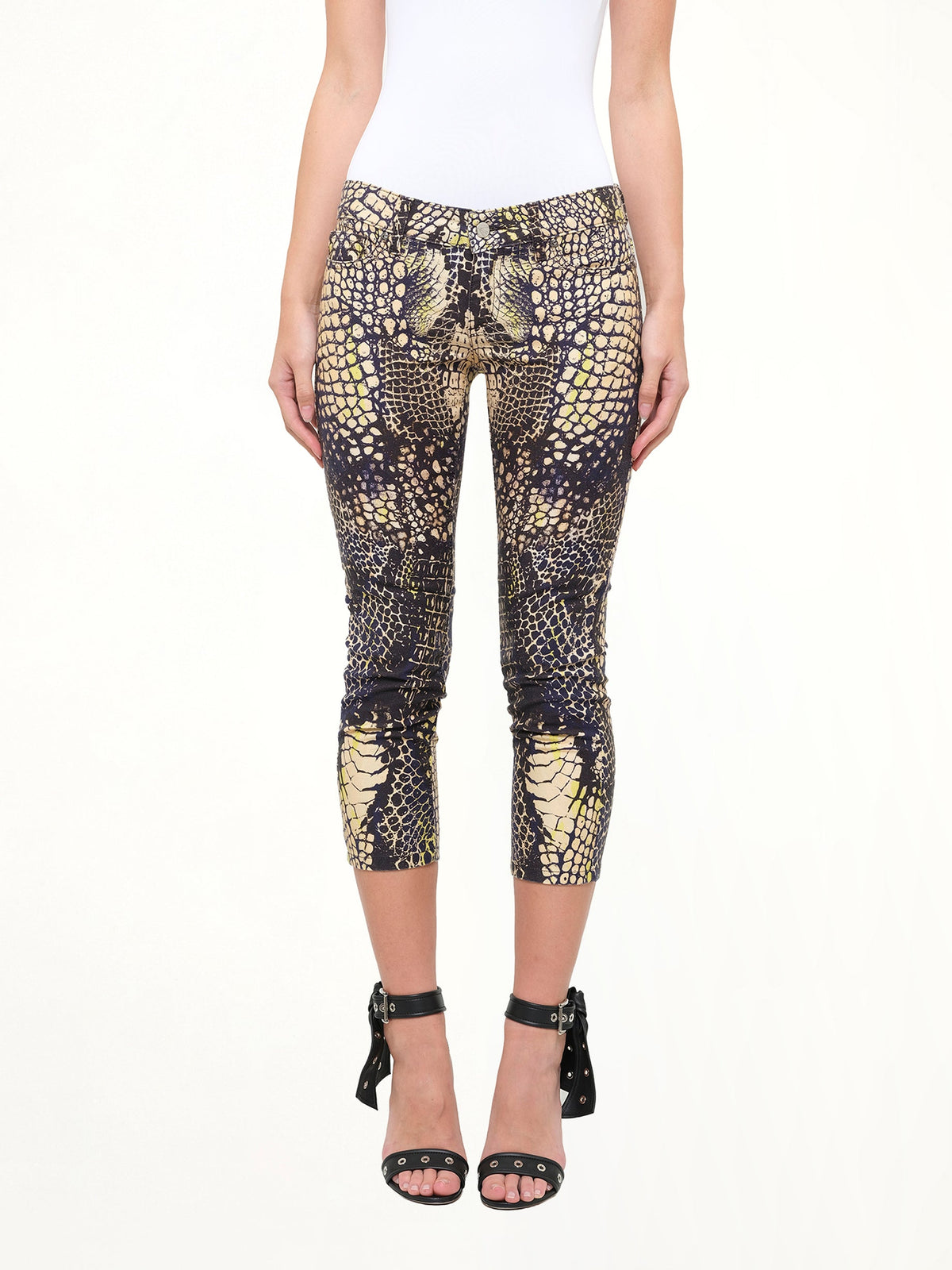 Image of Jeans. Product name - 350715 RBD14 Jeans in Nude colour by brand - ALEXANDER MCQUEEN