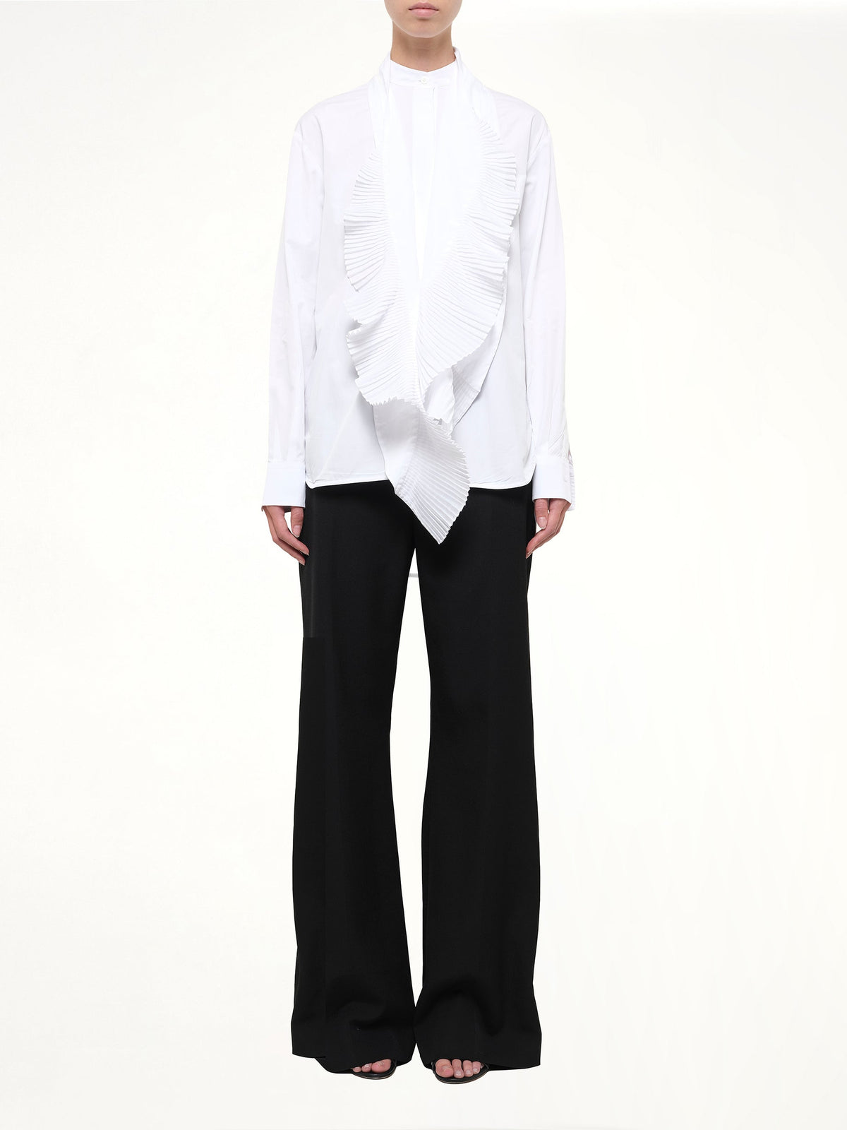 GIVENCHY Bib Long Sleeve Shirt (White)