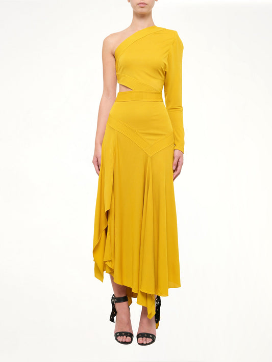 GIVENCHY Jersey Crepe Long Dress (Honey)
