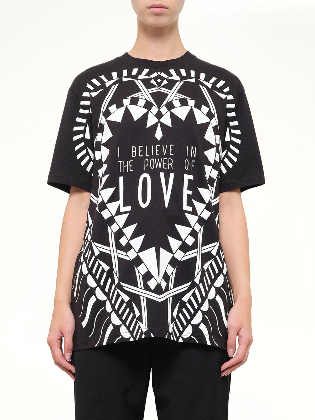 Image of T-Shirts. Product name - Love Abs T-Shirt in Black colour by brand - GIVENCHY