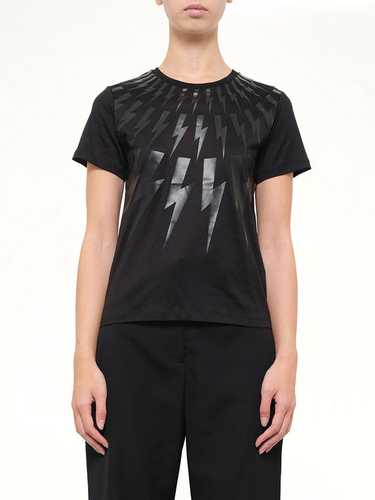 Image of T-Shirts. Product name - Neil Barrett T-Shirt Njt19O 01 in Black colour by brand - NEIL BARRETT