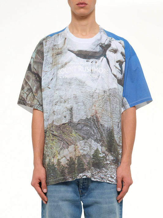 Image of T-Shirts. Product name - Faceout Tourist T-Shirt in Rushmore colour by brand - DOUBLET
