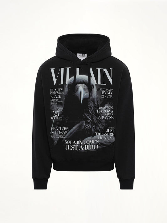 DOUBLET Villain Cover Print Hoodie (Black)