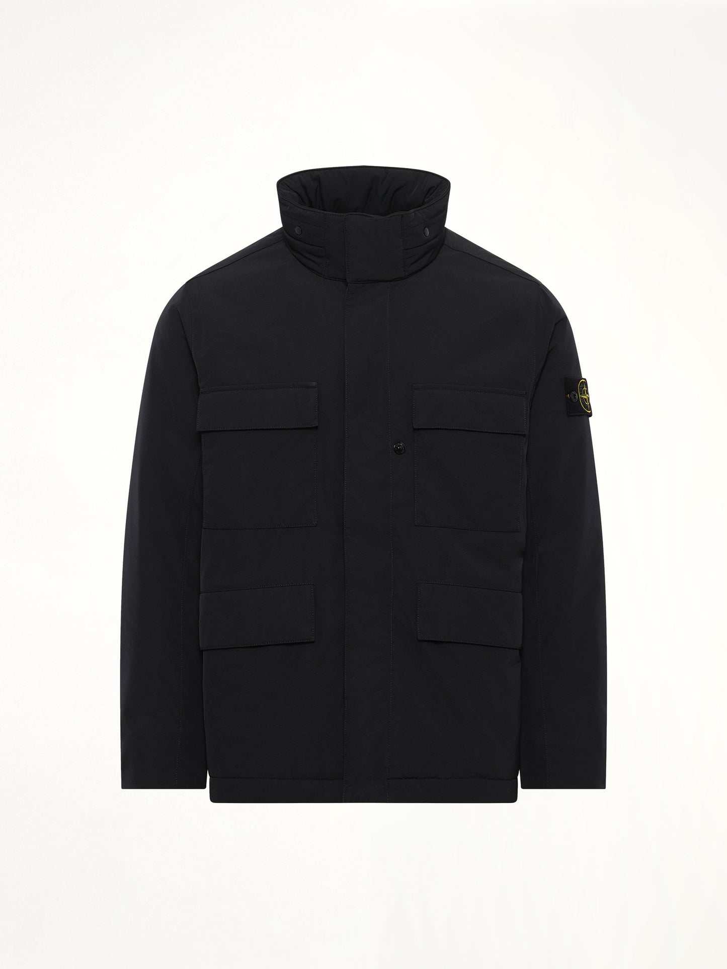 STONE ISLAND 410004 Micro Twill Field Jacket (Black)