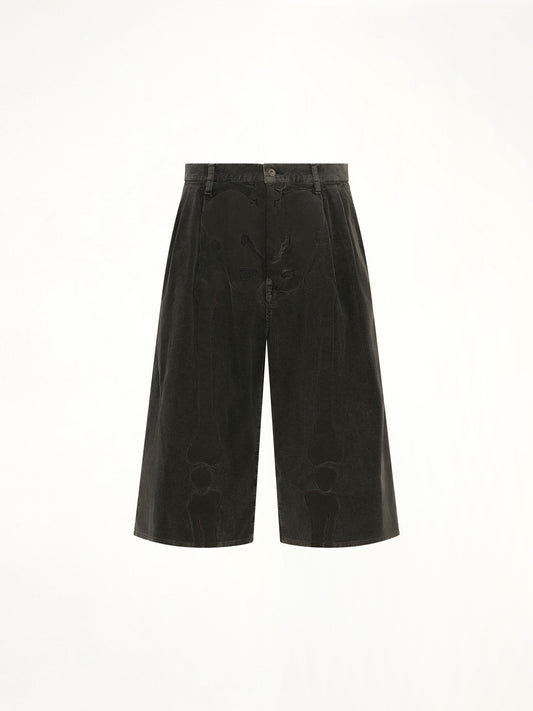 DOUBLET Bone Applique Corduroy Croppedpants (Grey)