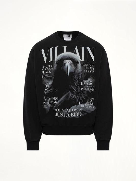 DOUBLET Villain Cover Print Sweat Shirt (Black)