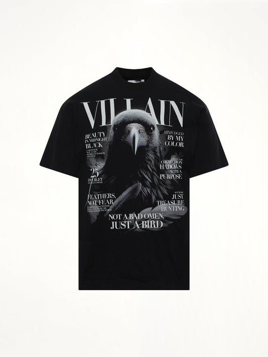 DOUBLET Villain Cover Print T-Shirt (Black)