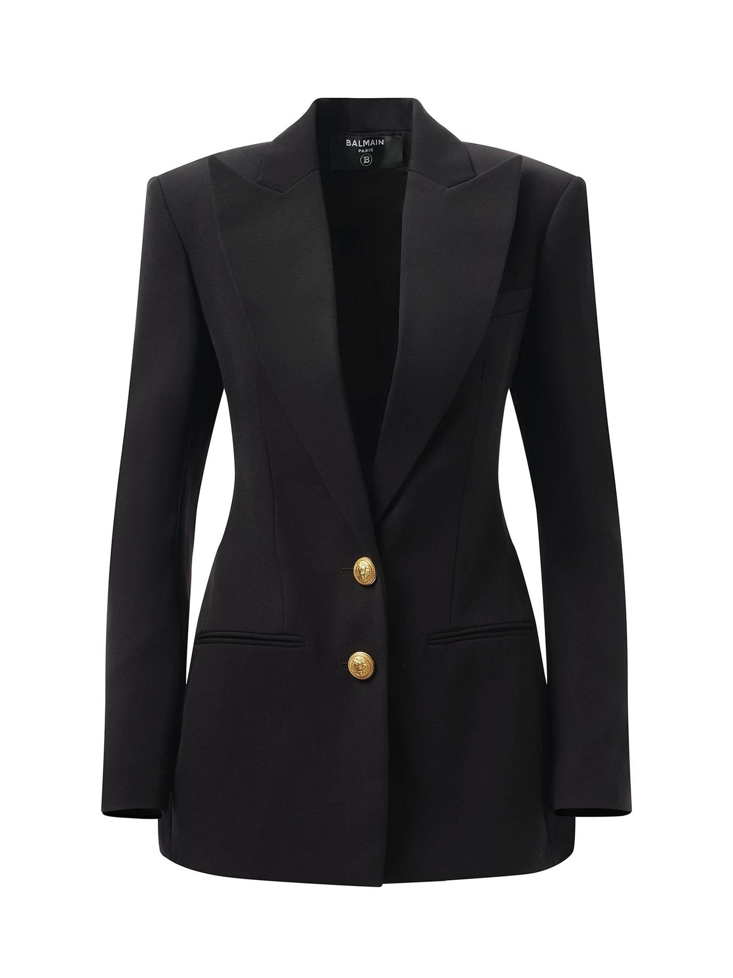 BALMAIN 2 BTN GDP Fitted Jacket (Black)