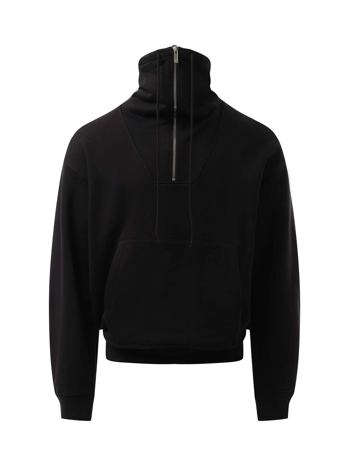 HELMUT LANG Funnel Neck Sweatshirt (Black)
