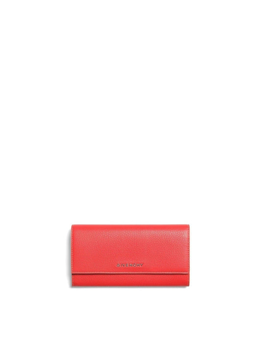 Image of Wallets & Money Clips. Productname: GIVENCHY Pandora Flap Wallet in RED colour by brand - GIVENCHY