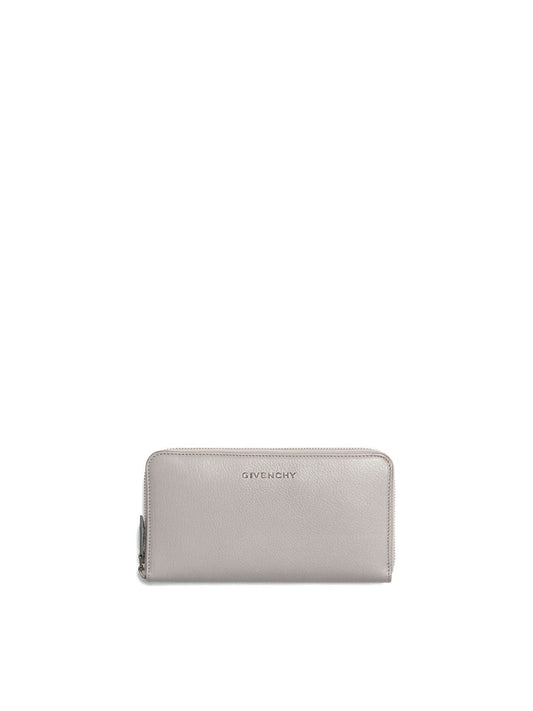 Image of Wallets & Money Clips. Productname: GIVENCHY Pandora Zip Around Wallet in GREY colour by brand - GIVENCHY