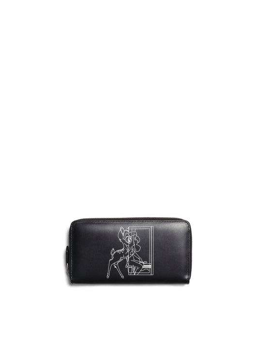 GIVENCHY Iconic Bambi Zip Wallet (Black)