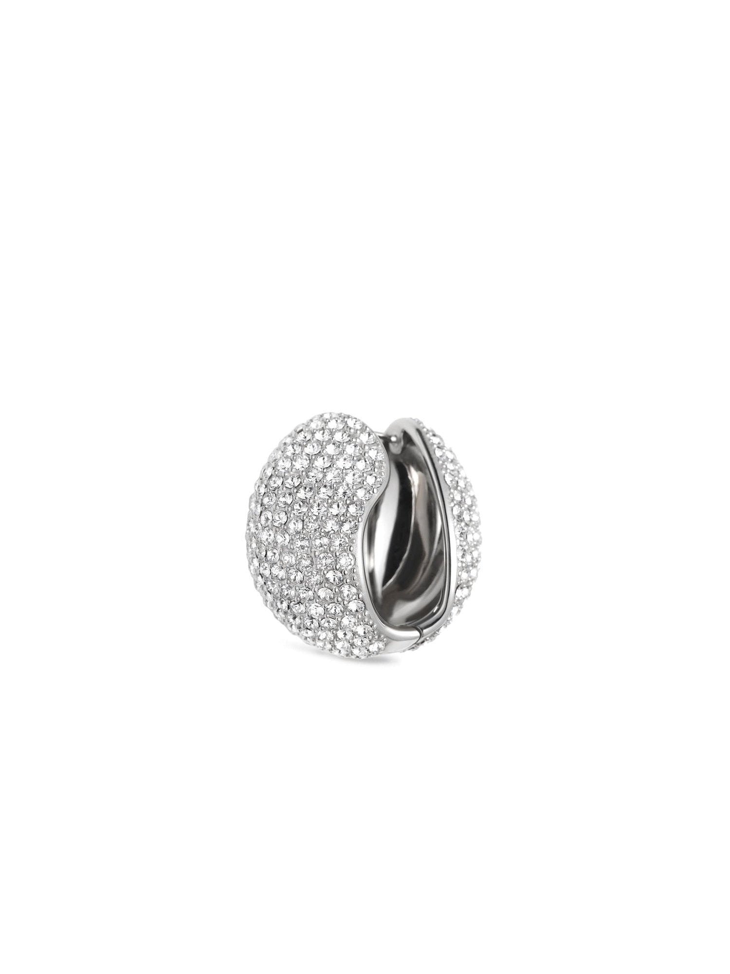 Image of Earrings. Productname: COPERNI Crystal Embellished Logo Earring in SILVER colour by brand - COPERNI