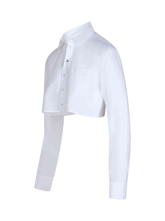 COPERNI Cropped Shirt (White)