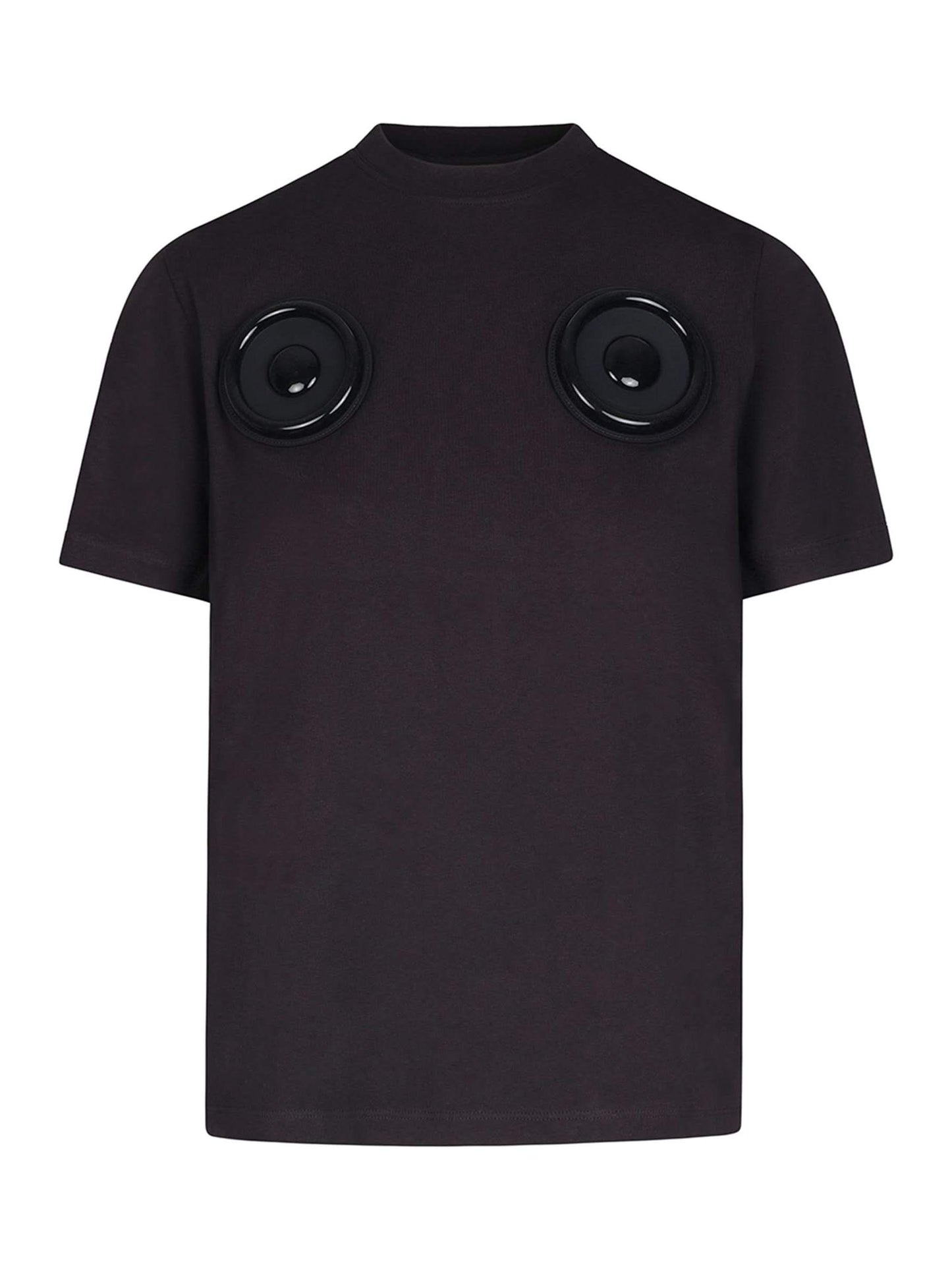 Image of a model wearing Tops. Productname: COPERNI Speakers Boxy T-Shirt in BLACK colour by brand - COPERNI