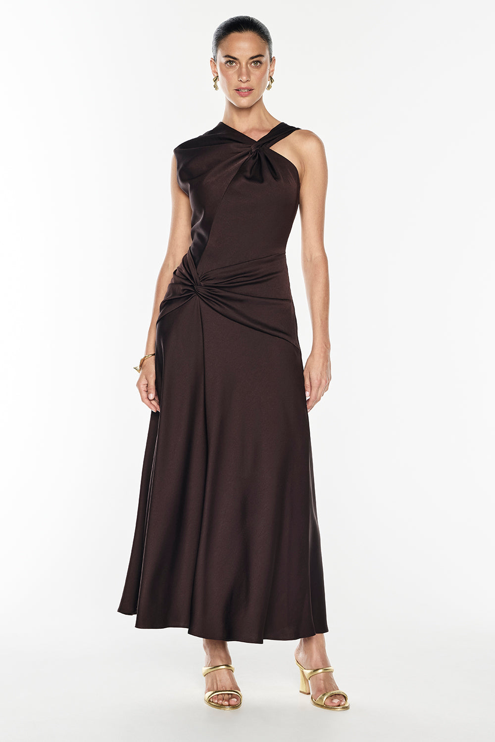 Your Song Drape Dress (Truffle)