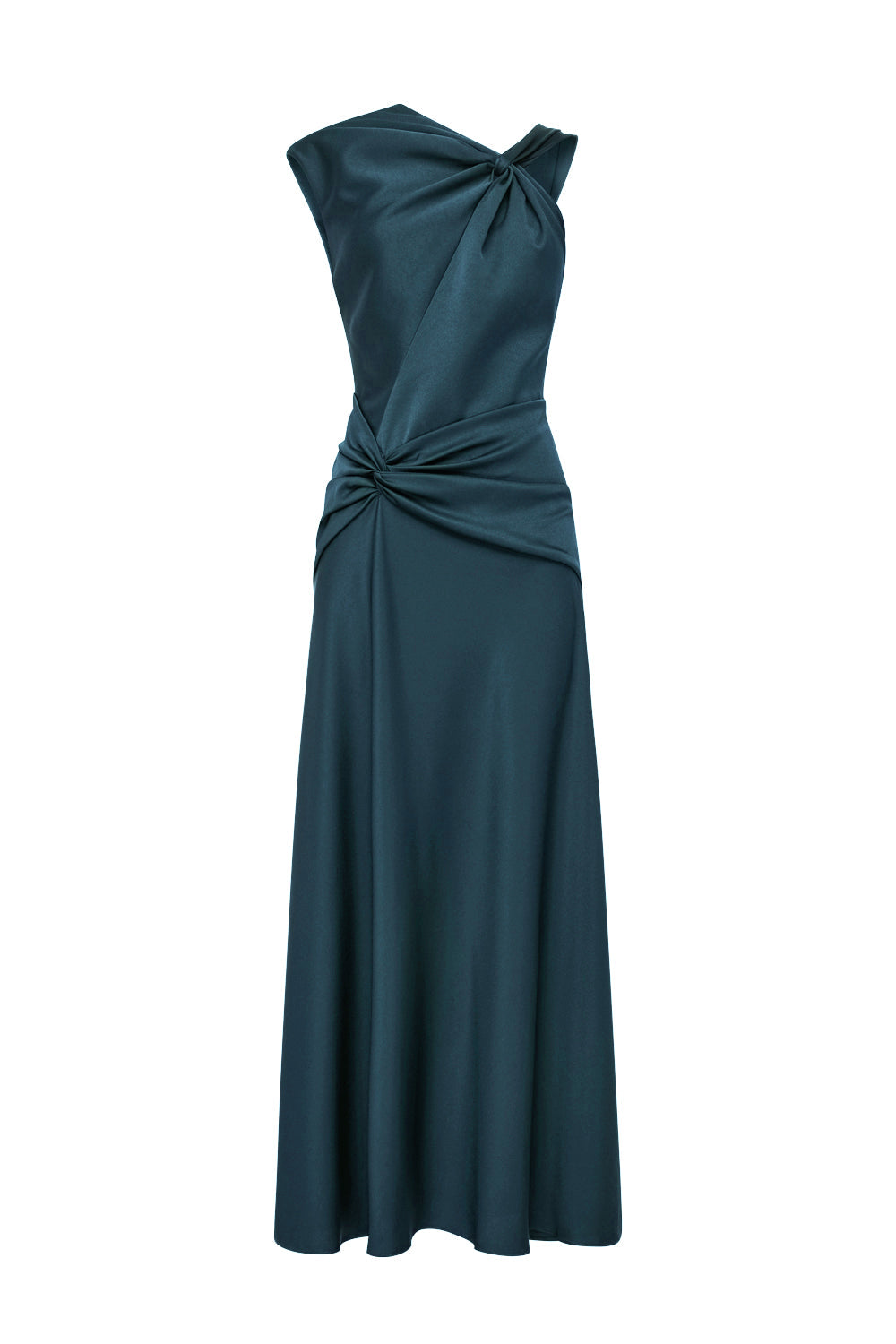 Image of Dresses. Productname: Your Song Drape Dress in Teal colour by brand - Manning Cartell