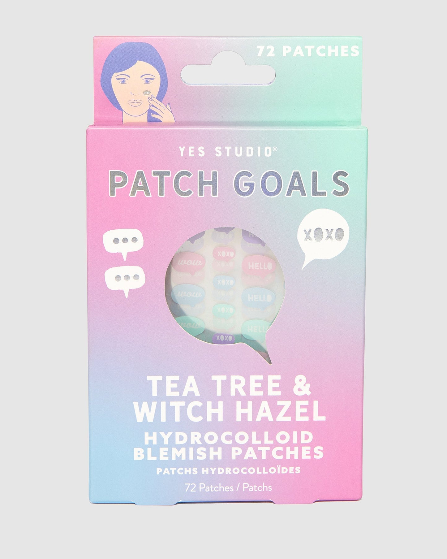 YES STUDIO Patch Goals Blemish Patches 72pk Tea Tree & Witch Hazel (Print)