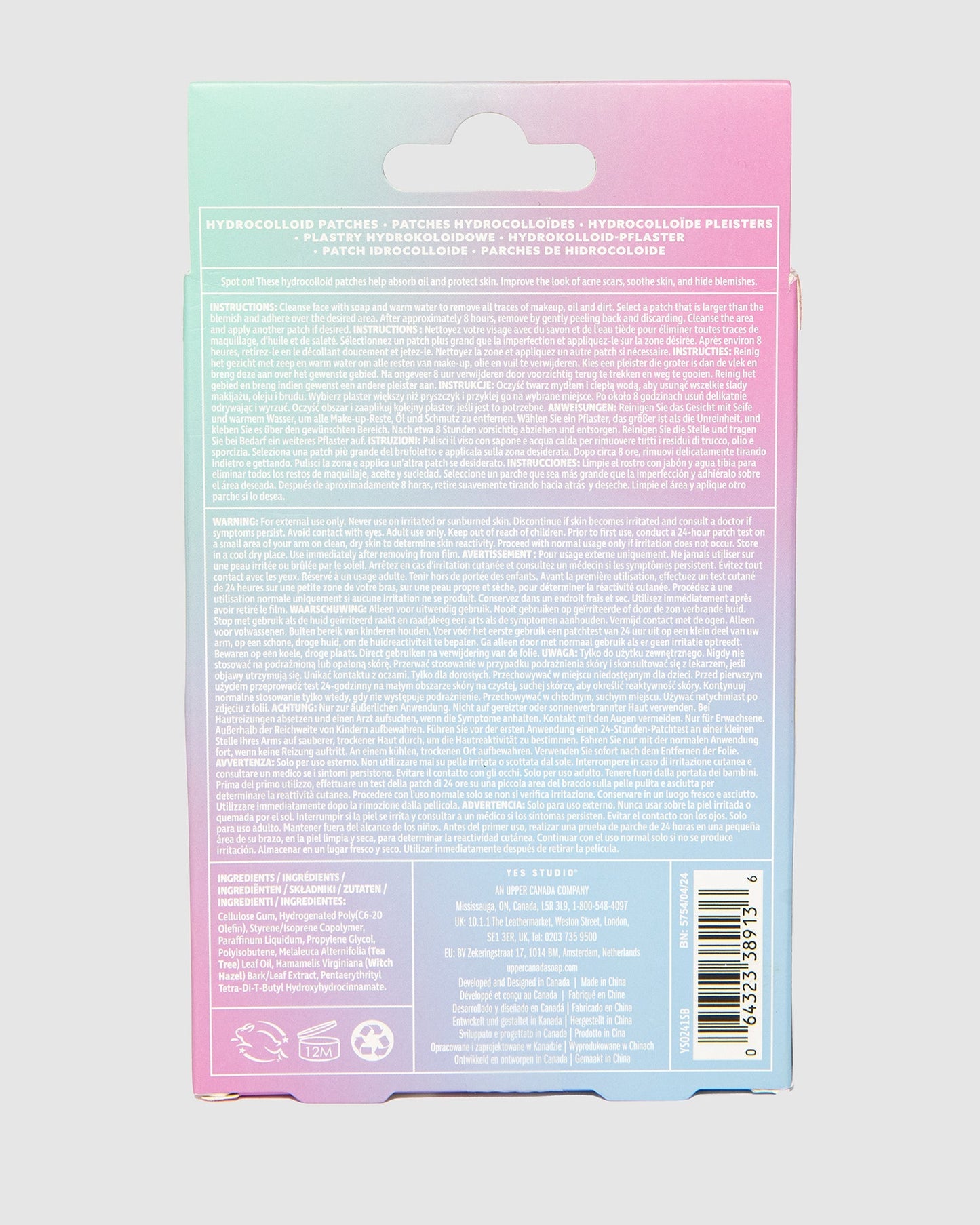 YES STUDIO Patch Goals Blemish Patches 72pk Tea Tree & Witch Hazel (Print)