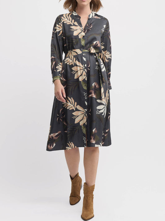 Yarra Trail Harvest Dress (Charcoal)